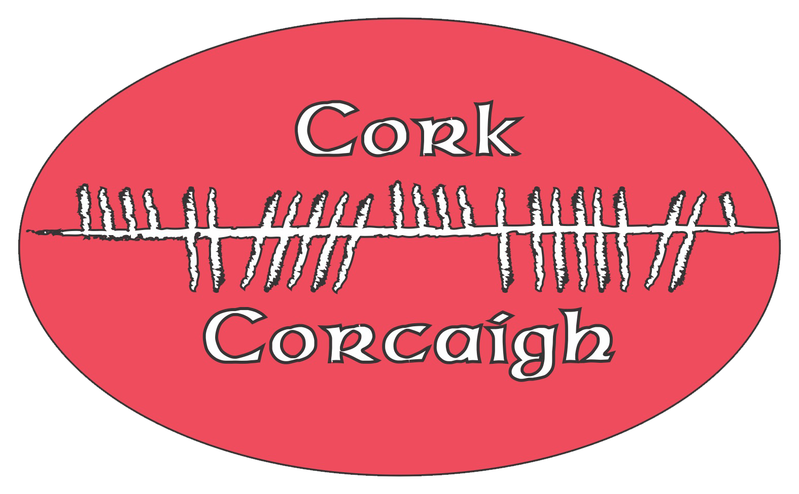 Ogham Art County Cork Ireland Bumper Sticker