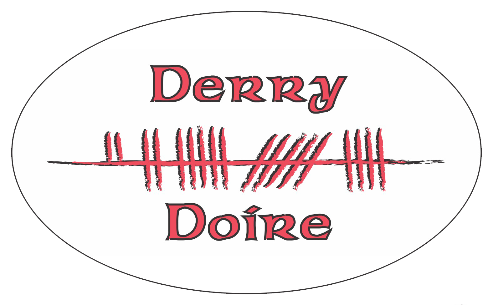 Ogham Art County Derry Ireland Bumper Sticker