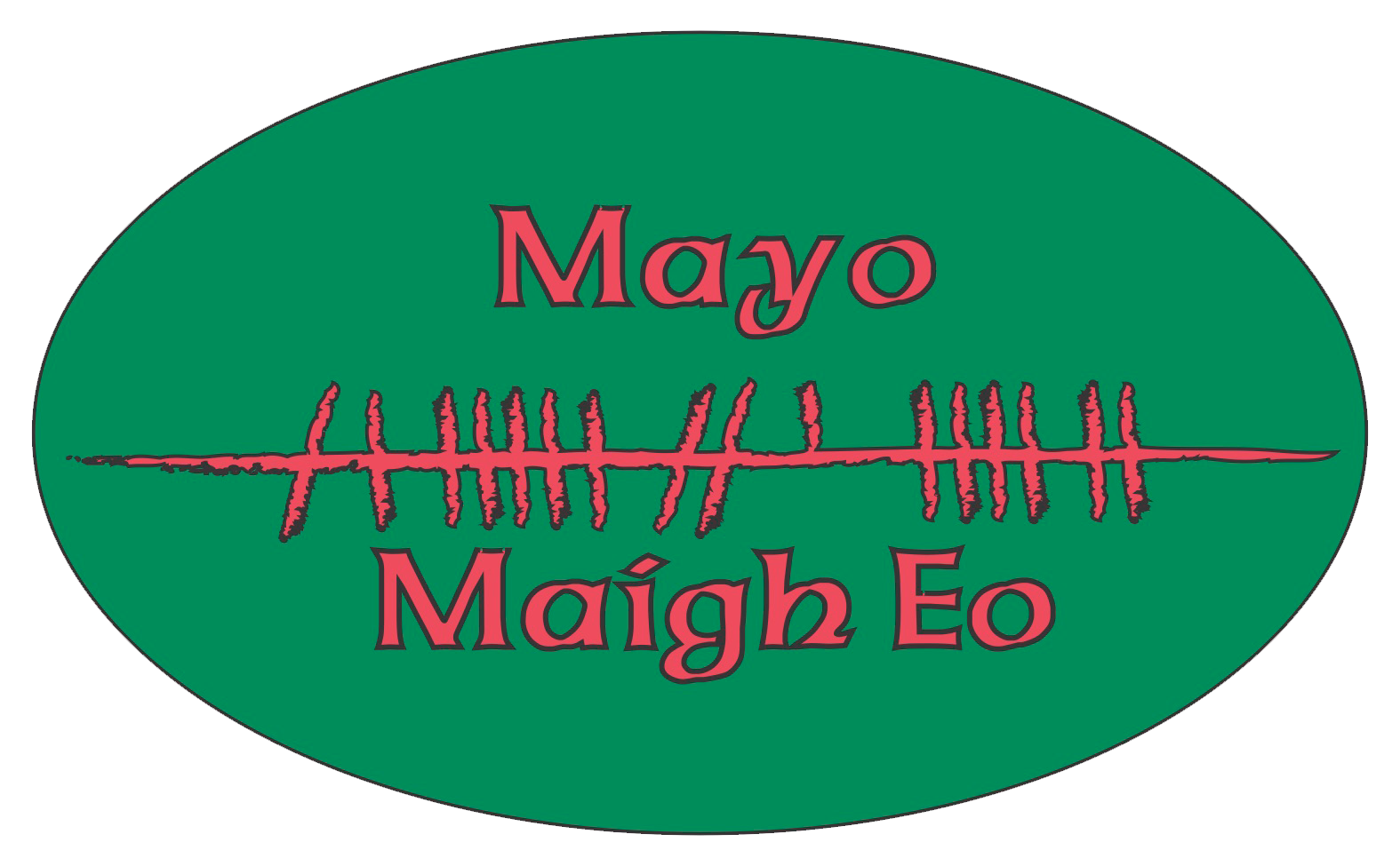 Ogham Art County Mayo Ireland Bumper Sticker