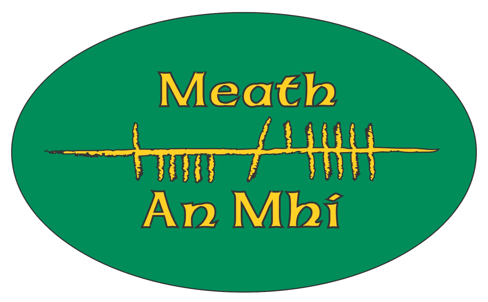 Ogham Art County Meath Ireland Bumper Sticker