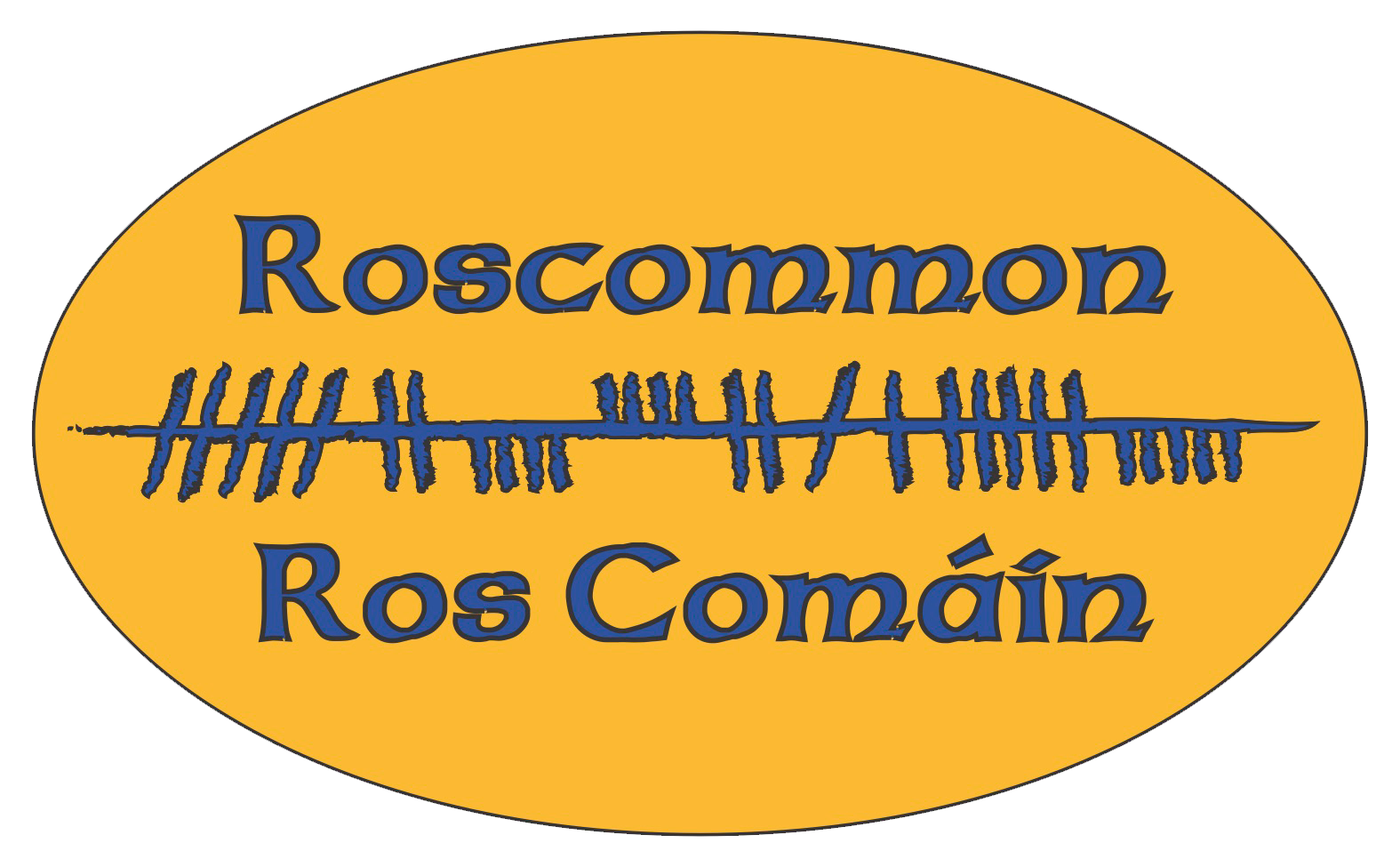 Ogham Art County Roscommon Ireland Bumper Sticker