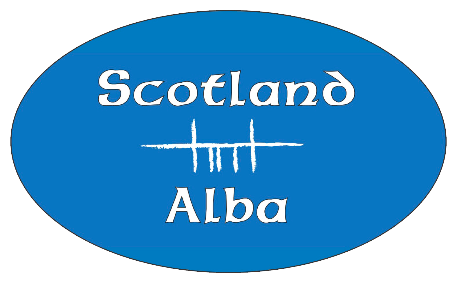 Ogham Art Scotland Alba Bumper Sticker
