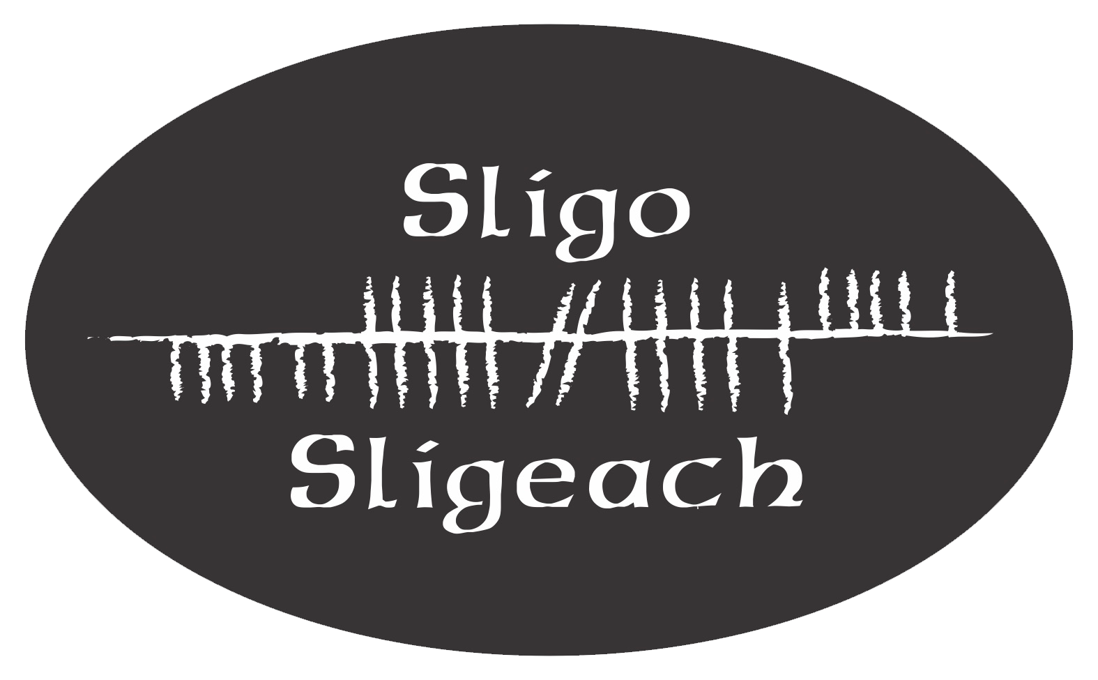 Ogham Art County Sligo Ireland Bumper Sticker