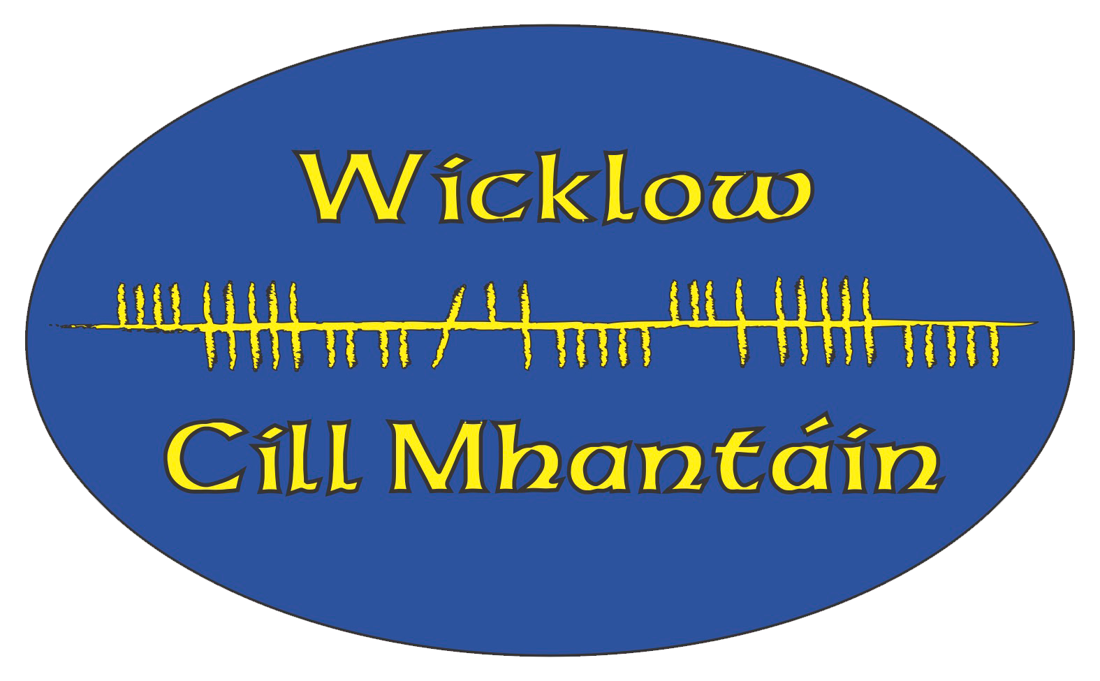 Ogham Art County Wicklow Ireland Bumper Sticker