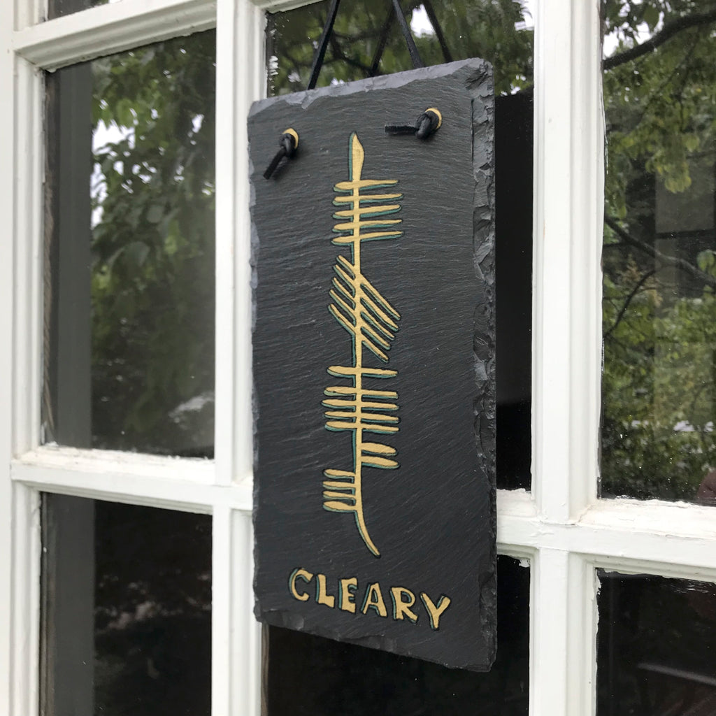 Custom Slates Custom Personalized Slate Plaque – OghamArt