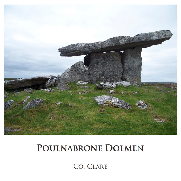 Ogham Art Images of Ireland Photo Cards Poulnabrone Dolmen