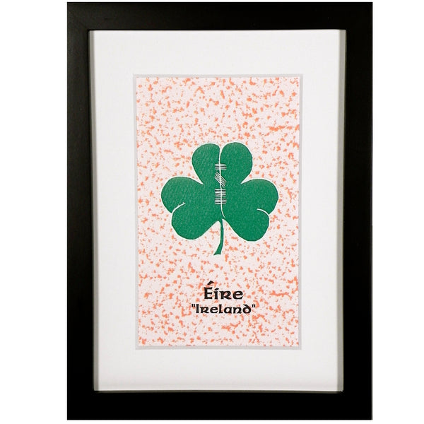 Ogham Art Shamrock Eire Ireland Print Celtic Gift