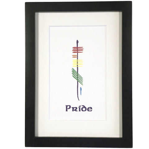 Ogham Art Pride Rainbow Print